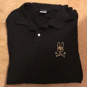 Black Psycho Bunny Polo with Army logo